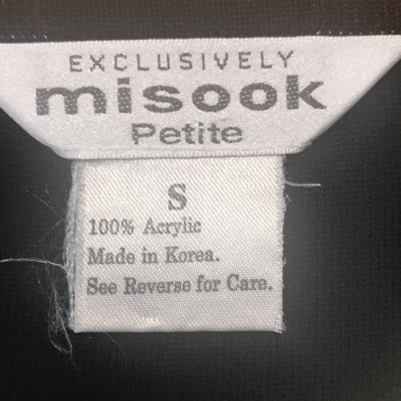 NWOT Misook Gold Stripe Sweater - Picture 4 of 4